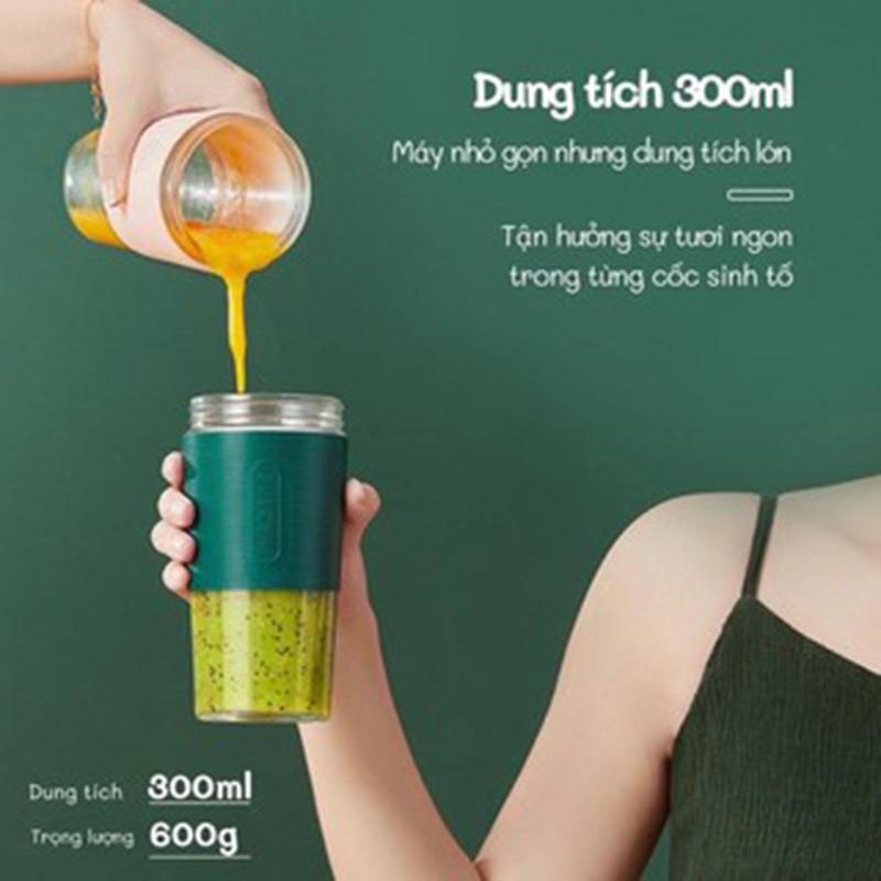 Máy xay sinh tốmini cầm tay, Máy xay cầm tay - Pin 3000MAh công suất 50W