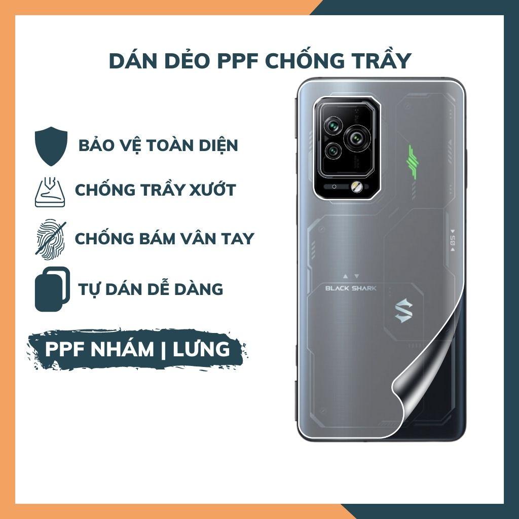 Miếng dán ppf black shark 5 pro trong suốt hoặc nhám chống vân tay bảo vệ camera mua 1 tặng 1 phụ kiện huỳnh tân store