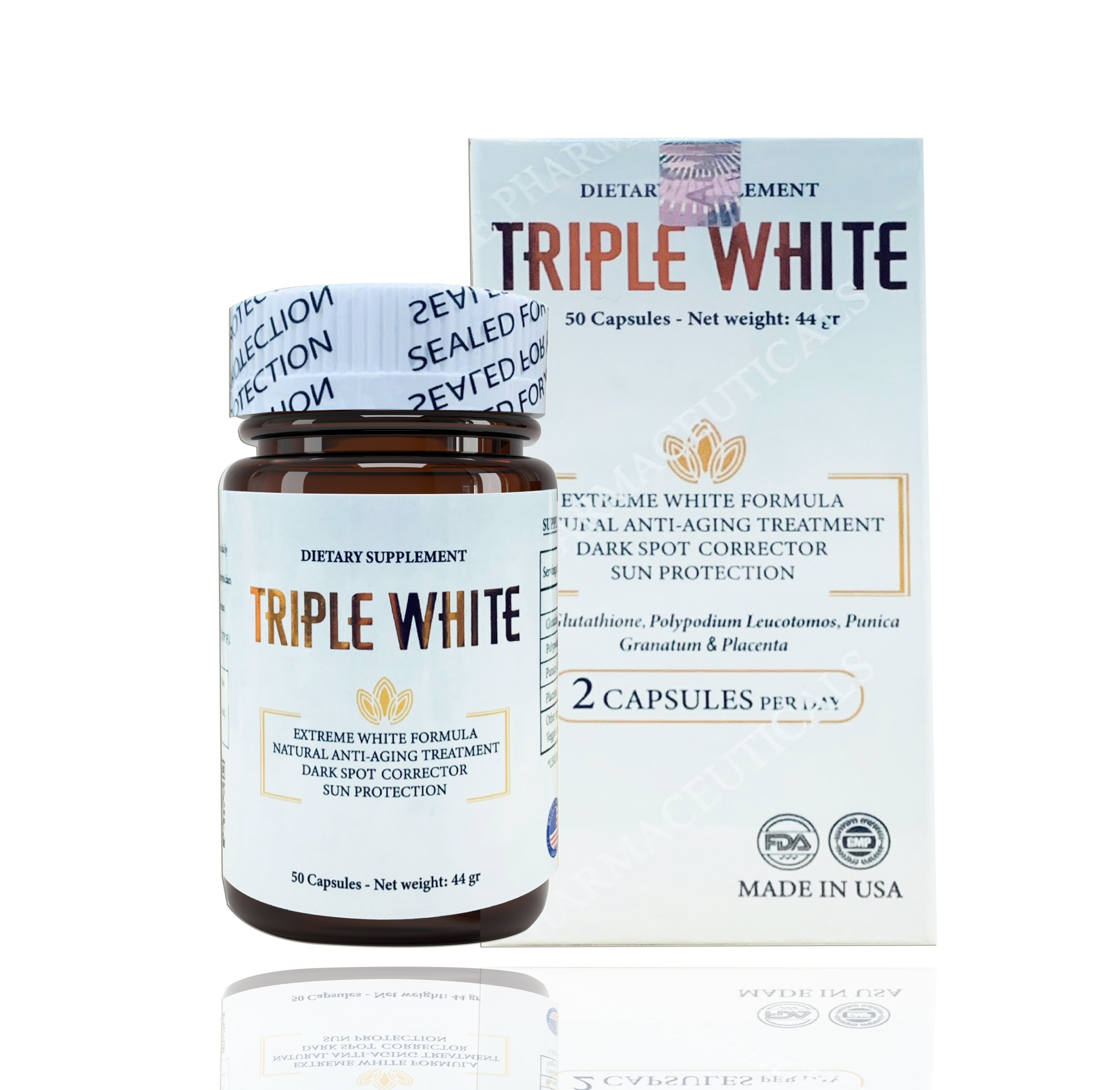 Viên uống trắng da Triple White