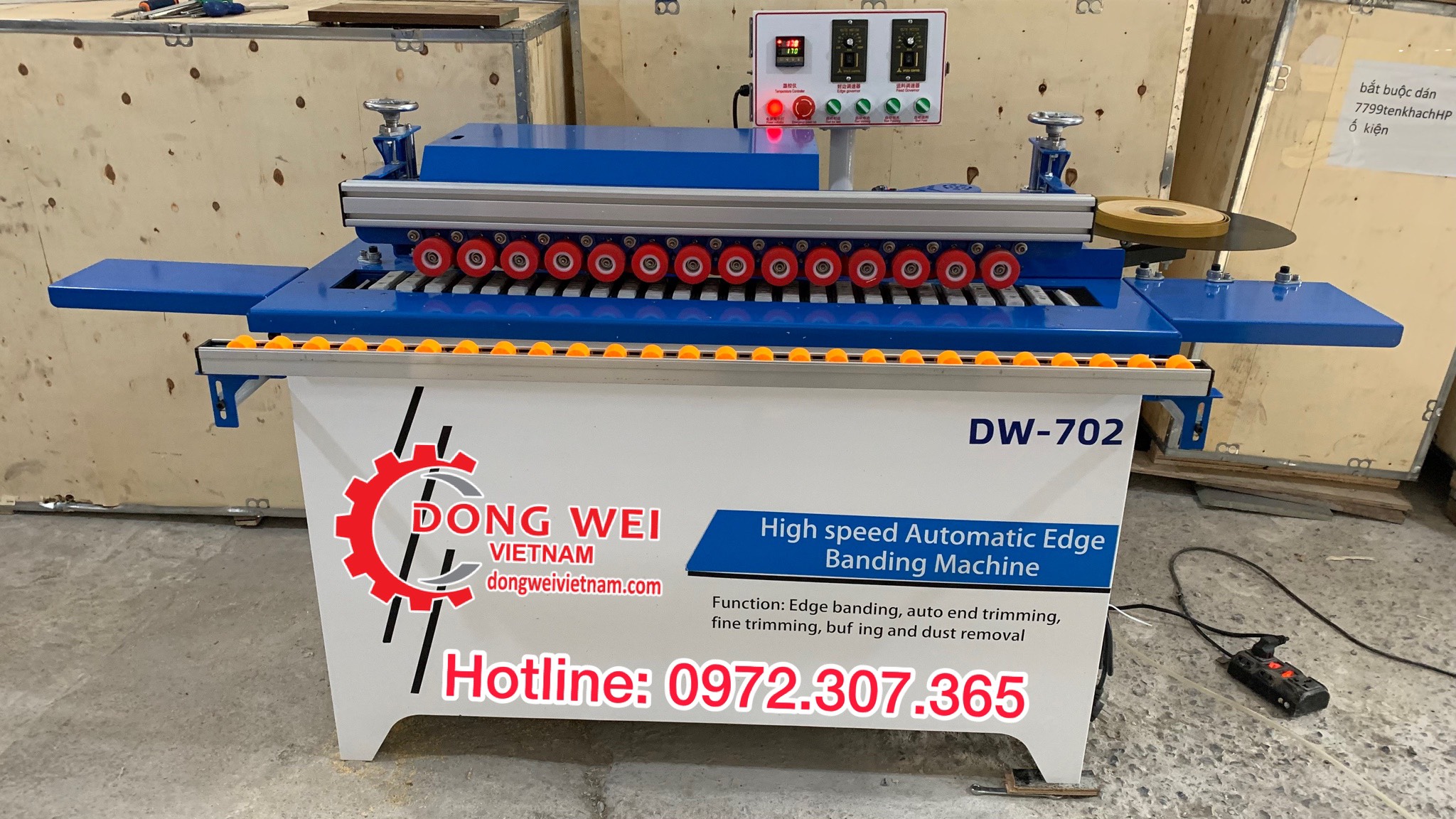 MÁY DÁN CẠNH 5 CHỨC NĂNG WF702, CẤU HÌNH LỚN RÚT NGẮN THỜI GIAN LÀM VIỆC