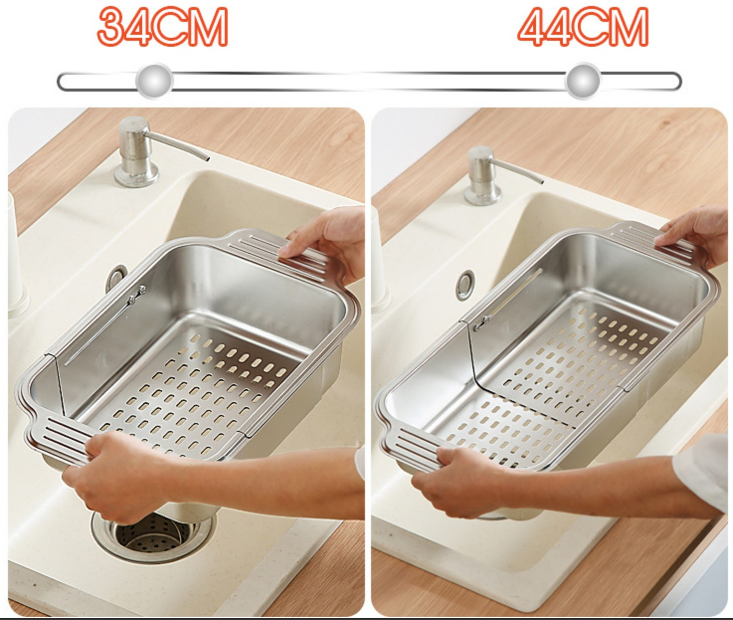 Khay inox304 gác bồn rửa