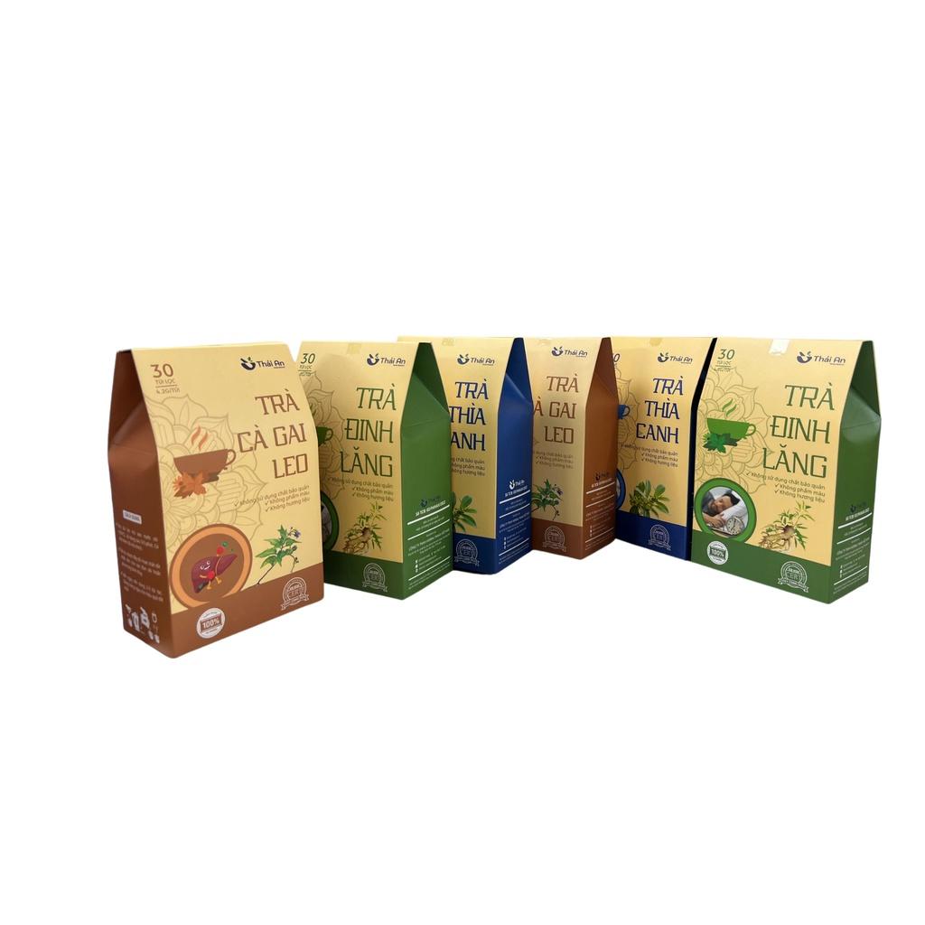 Combo Trà Đinh Lăng + Trà Cà Gai Leo Thái An - Trà Túi Lọc Thảo Mộc Hỗ Trợ Sức Khỏe - Thái An Herbs Natural