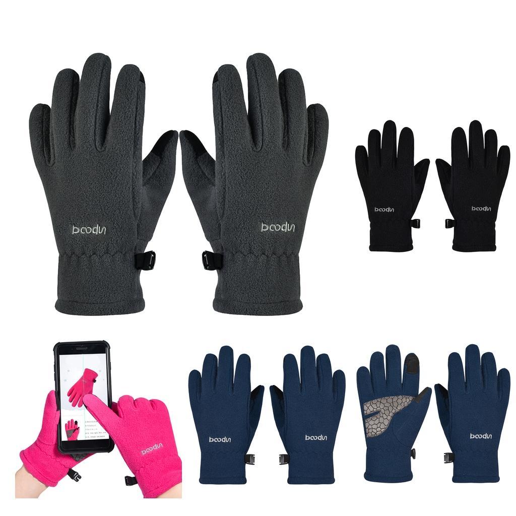 Windproof Kids Cycling Gloves Winter Warm Bike Full Finger Gloves