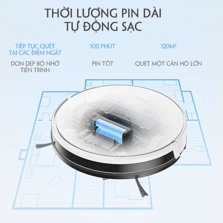 Robot hút bụi lau nhà cao cấp M4