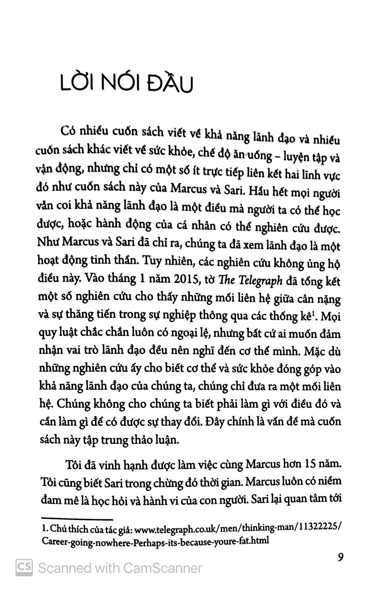 Khỏe Để Lãnh Đạo - Biến Đổi Khả Năng Lãnh Đạo Thông Qua 5 Trụ Cột Hiệu Suất