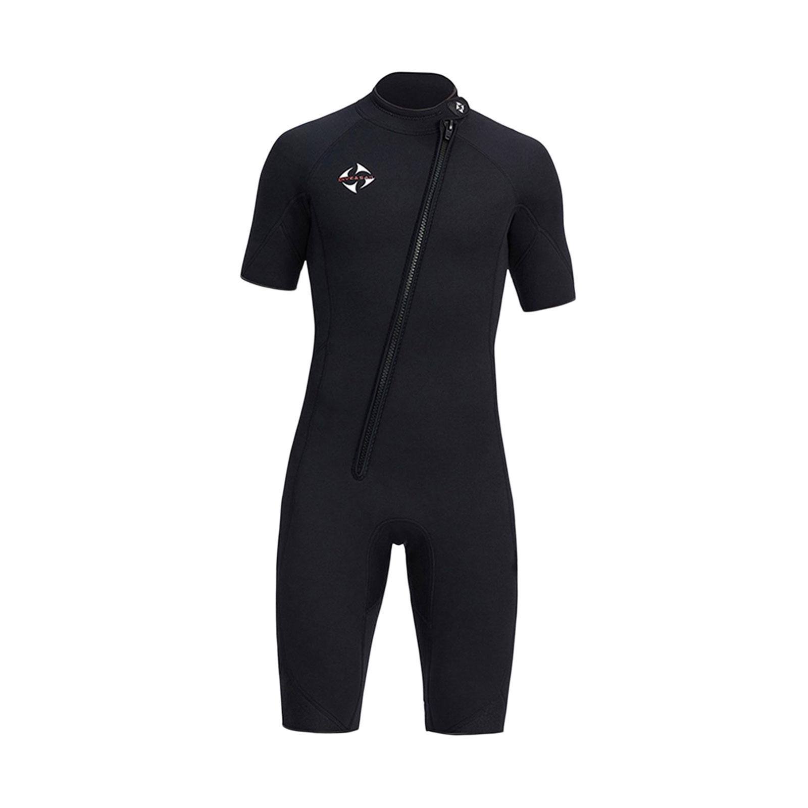 Neoprene 3mm Men Wetsuit Diving Suit Shorts Swimsuit Short Sleeve Wet Suit for Swimming, Canoeing Dive Skin, Snorkeling, Water Sports