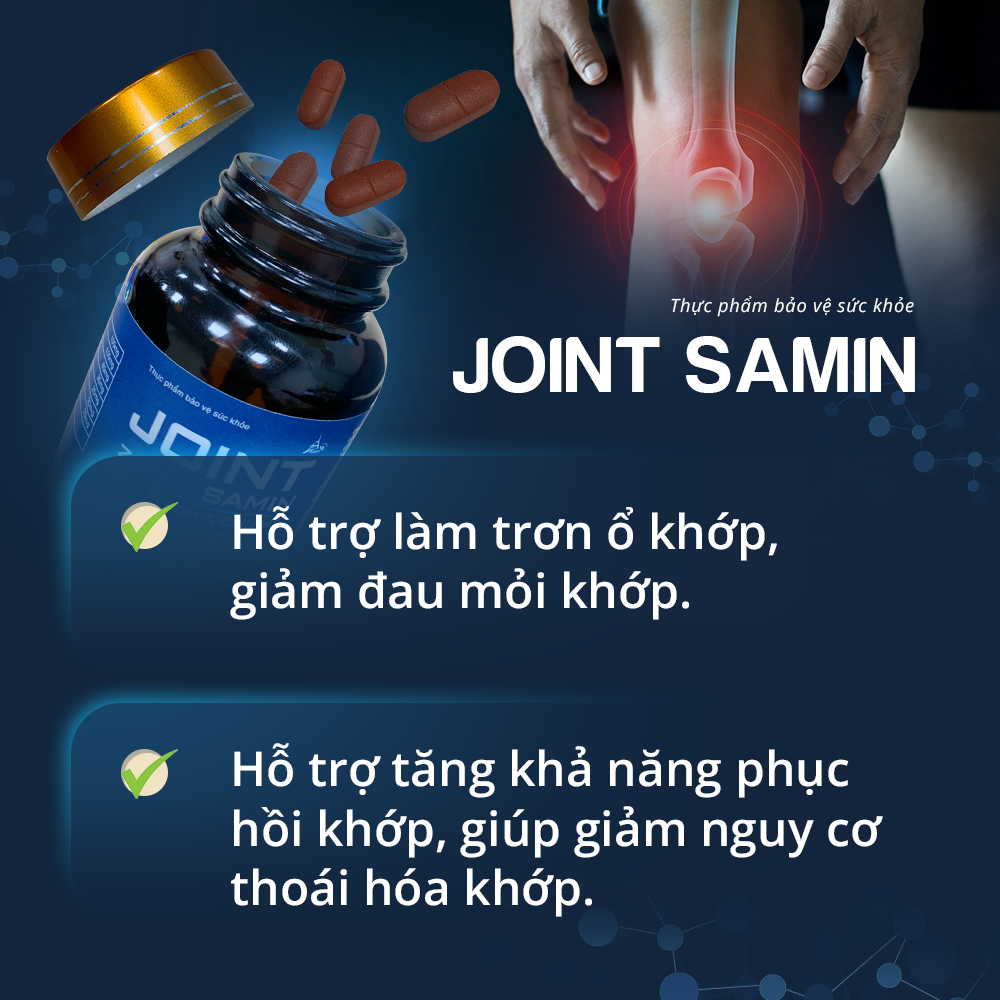 Viên Uống Giảm Đau Mỏi Khớp Bổ Sung Dưỡng Chất Làm Trơn Ổ Khớp JOINT SAMIN ( Hủ 50 viên )