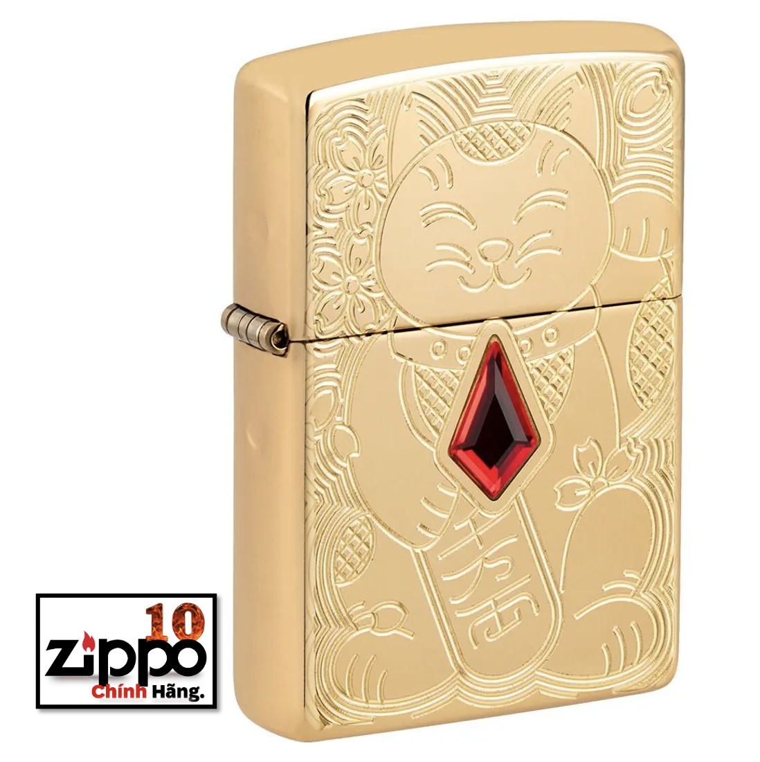 BẬT LỬA ZIPPO 49802 LUCKY CAT