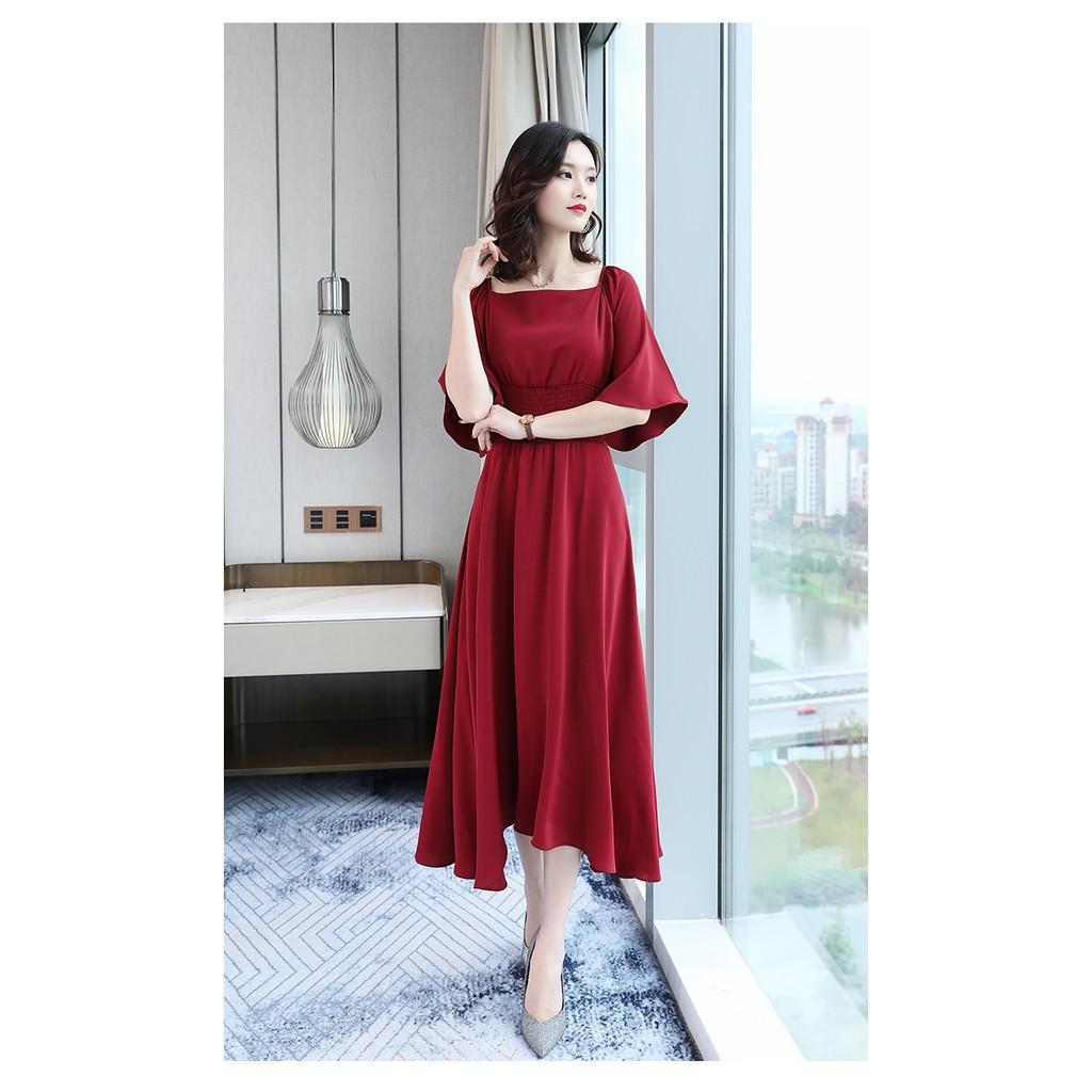 DRESS316-ĐẦM XÒE NHÚNG EO THIẾT KẾ S-6XL