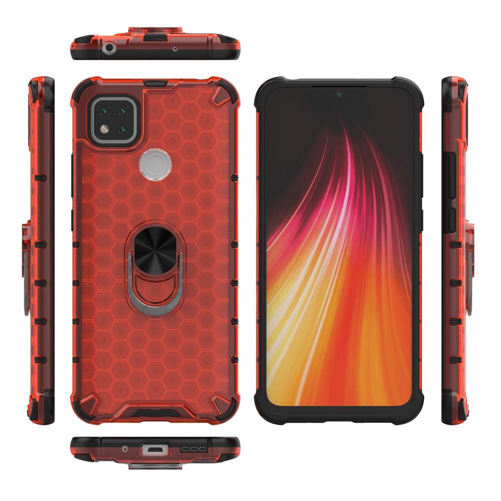 Ốp lưng cho Xiaomi Redmi 8 8A 9 9A 9C chống sốc họa tiết tổ ong kèm nhẫn iring