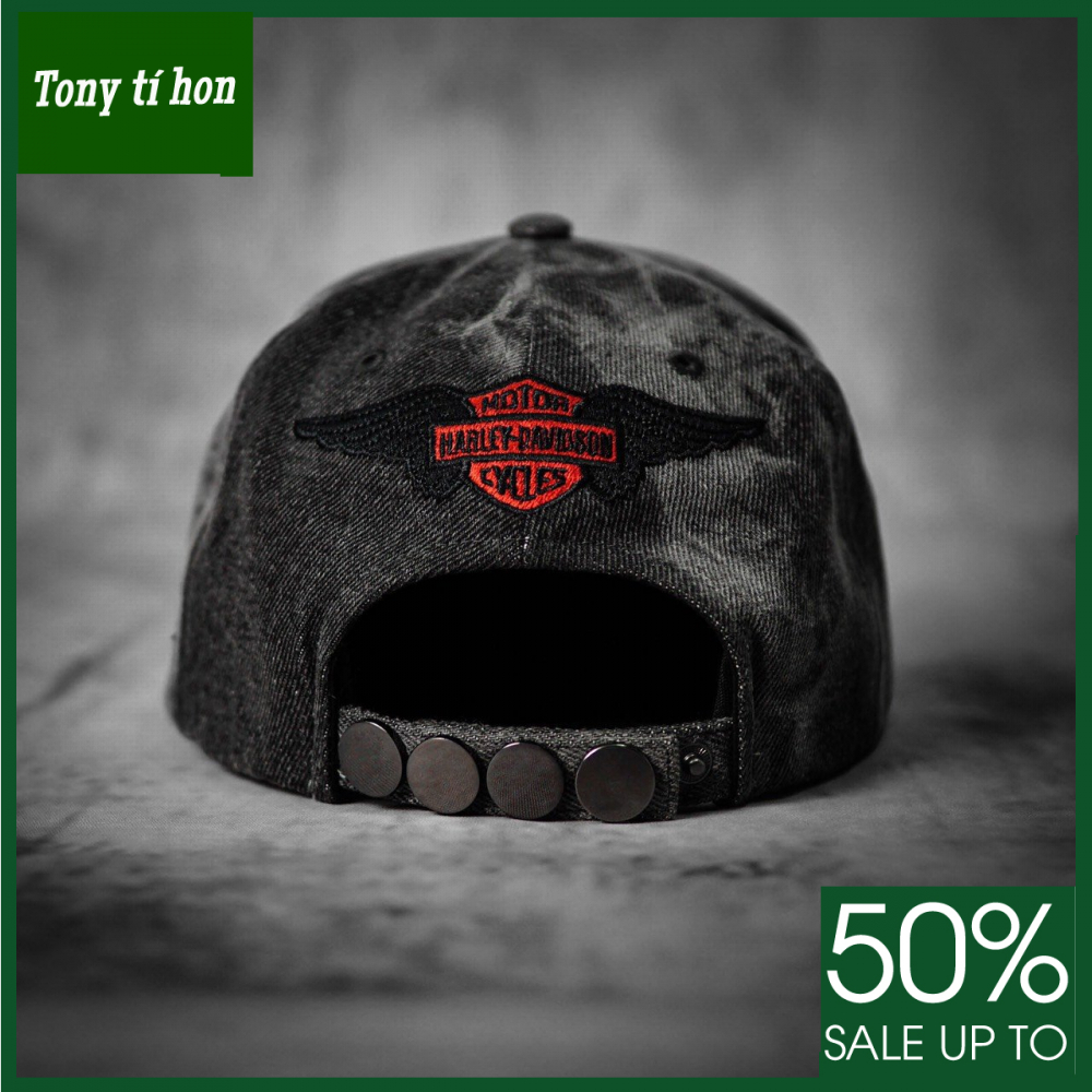 Tony tí hon - Mũ/nón kết lưỡi trai snapback họa tiết cánh đại bàng xám jeans thời trang nam nữ cao cấp