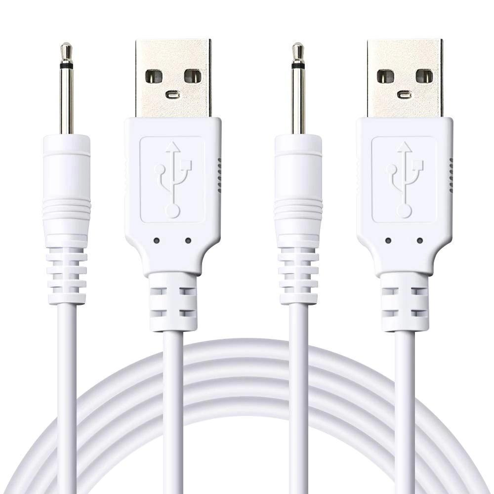 Dây sạc cho máy massage USB đầu kim aux, cho các loại máy massage mặt mắt body toàn thân đầu nhọn