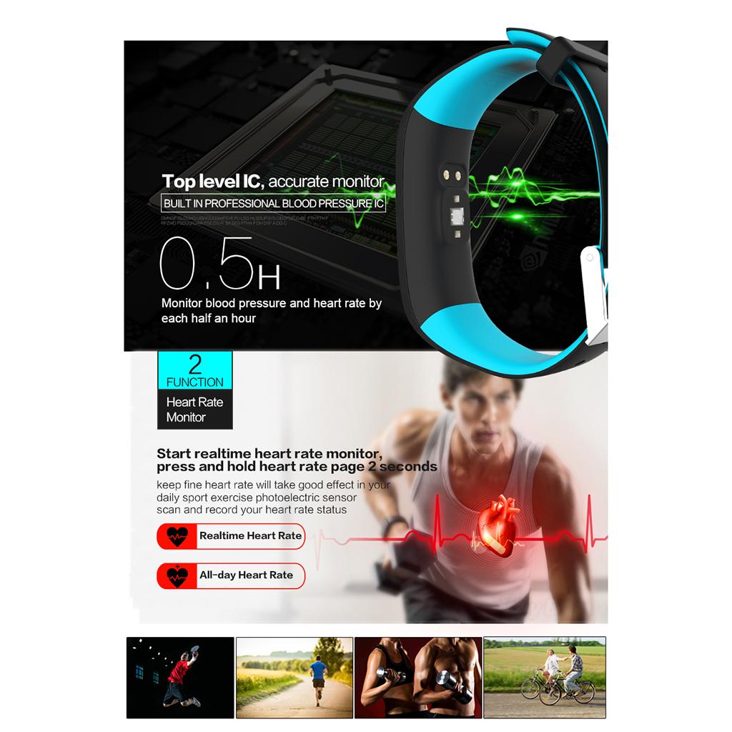 P1 SmartWatch Sweatproof Smart Watch Bracelet for Android HTC Sony Samsung Google Pixel /Pixel and iPhone 5 5S 6 6 Plus 7 Smartphones