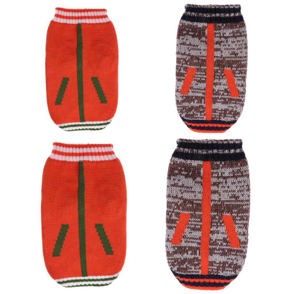 Dog Sweater Pet Puppy Thick Warm Clothes Jumper Winter Apperal