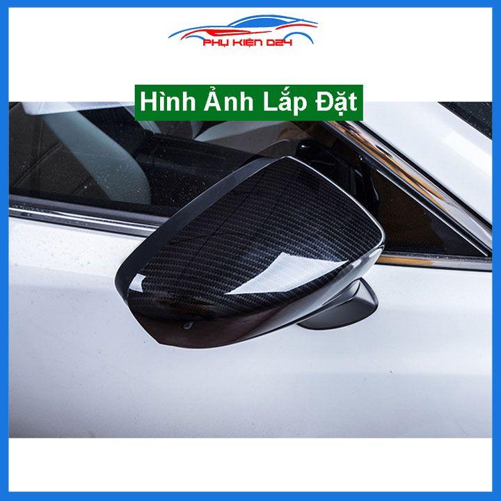 Ốp gương CX8, CX-8 2019-2020-2021-2022 vân Cacbon bảo vệ chống trầy trang trí làm đẹp xe