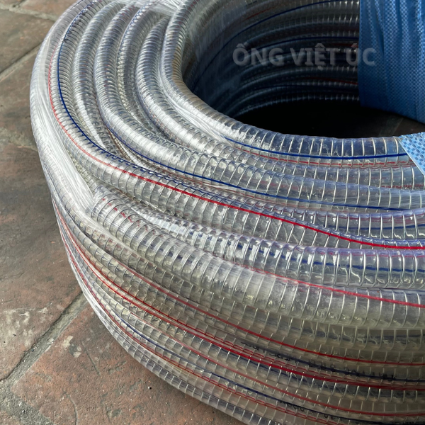 Ống nhựa PVC lõi thép phi 19mm cuộn 100m - Hàng nhập khẩu cao cấp