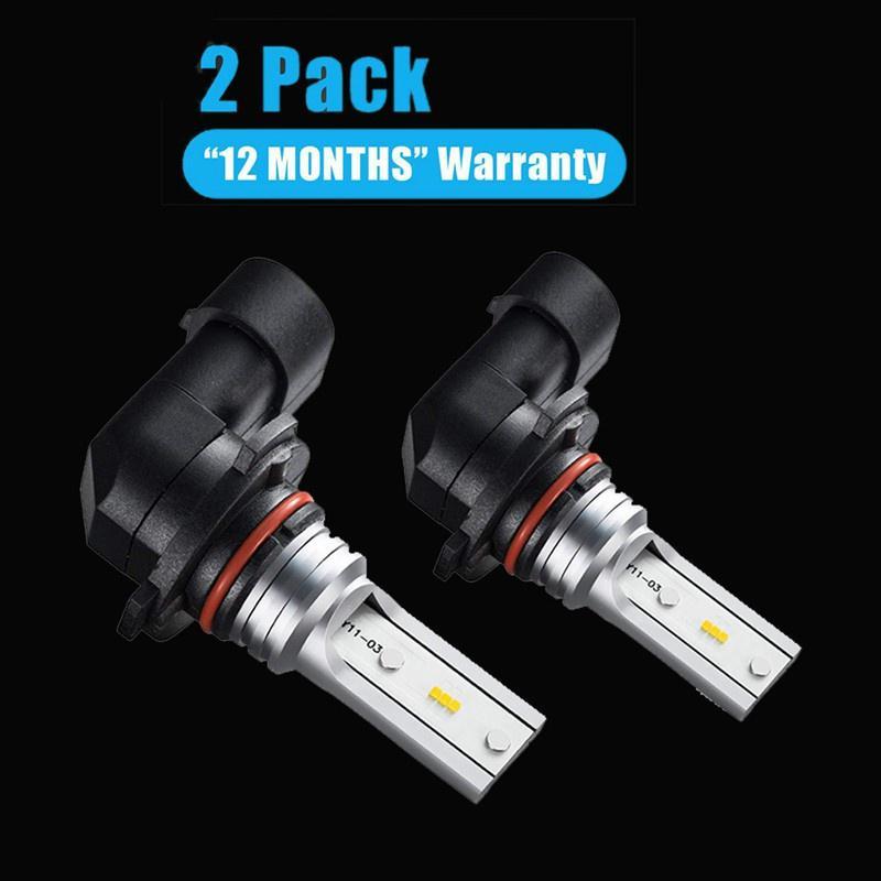 Set 2 bóng đèn LED phá sương mù H8 H11 H16 6500K ánh sáng trắng