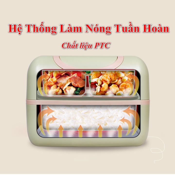 Hộp cơm cắm điện giữ nhiệt, hấp đồ ăn Liven FH18 Hàng Chính Hãng