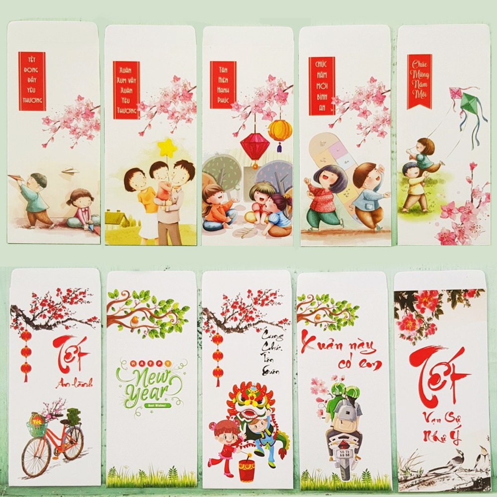 Set 10 bao lì xì (chọn mẫu)