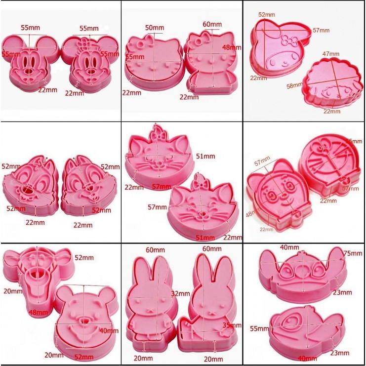 Bộ 2 Khuôn cắt bánh quy 3D