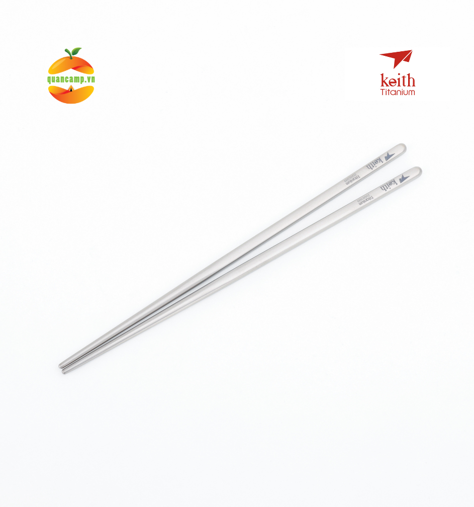 Hình ảnh Bộ đũa vuông titanium square chopsticks set KEITH Ti5651 (bộ 10 đôi)