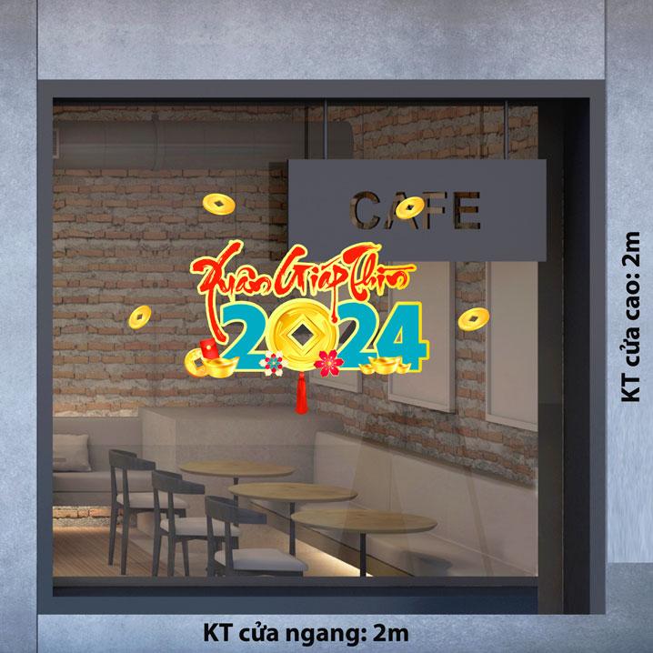 DECAL TRANG TRÍ TẾT 2024 SỐ21