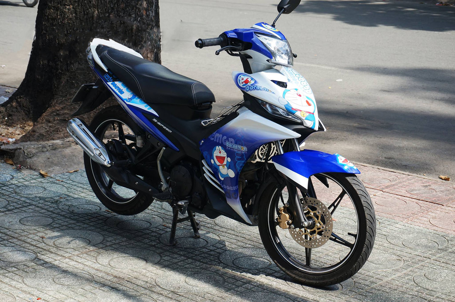 Tem trùm Exciter 135 Blue Doraemon