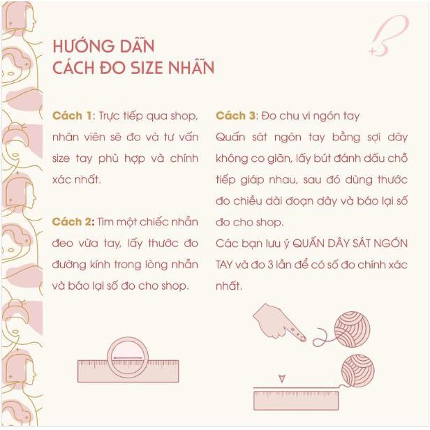 Nhẫn Bạc Nữ 925 Bling It Thiết Kế Hoa Tuyết Đính Đã BIN278