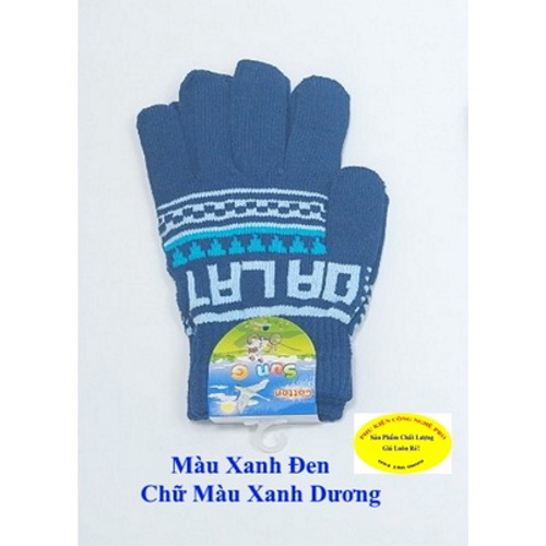 Găng tay len Bao tay len Nam Nữ Bít ngón In chữ Nhãn SUN G Cotton Chống nắng Giữ ấm Hút mồ hôi Bảo vệ da tay Sx tại VN