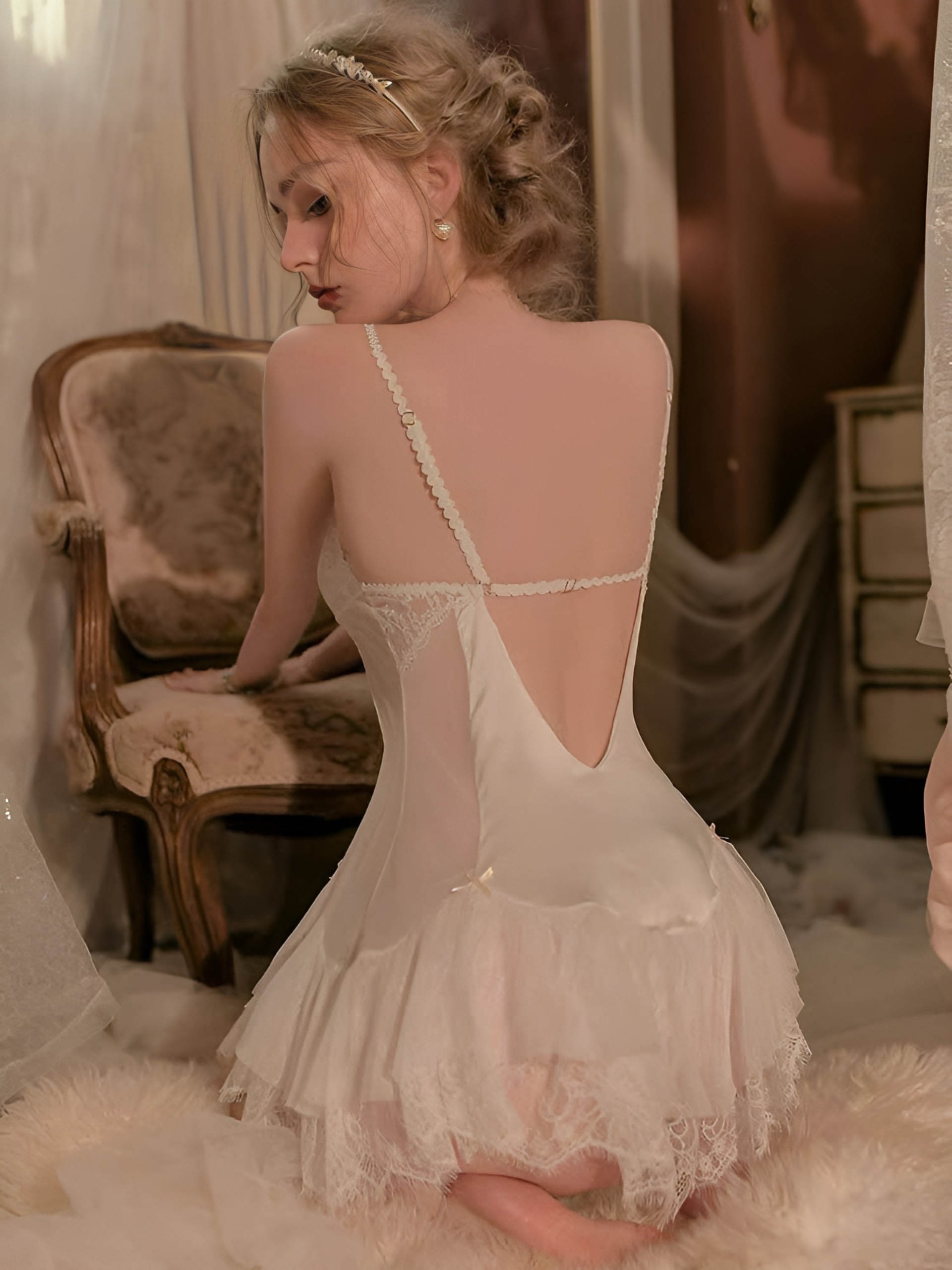 Váy Ngủ Lụa Quyến Rũ - B.Lingerie