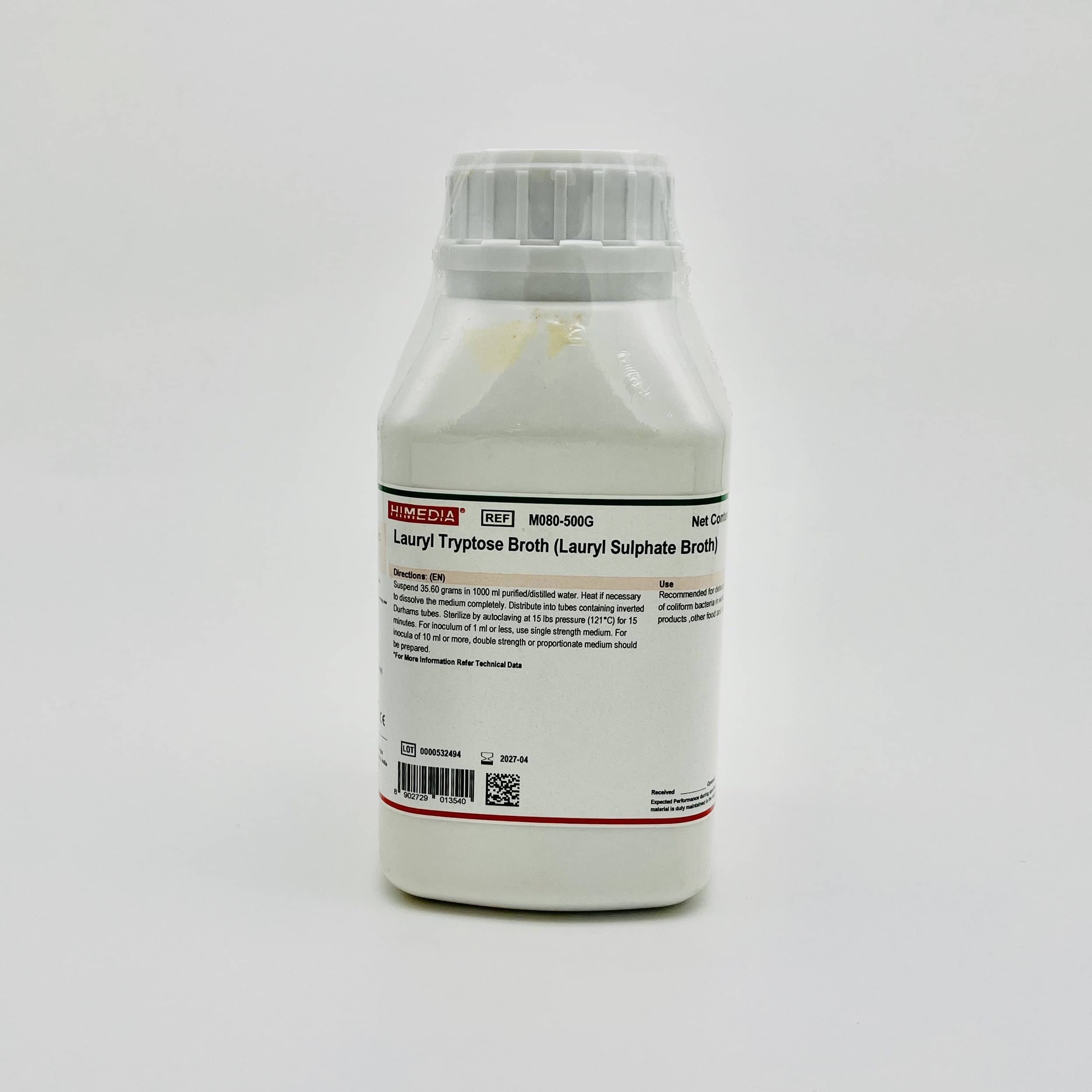 Môi trường Lauryl Tryptose Broth (Lauryl Sulphate Broth)