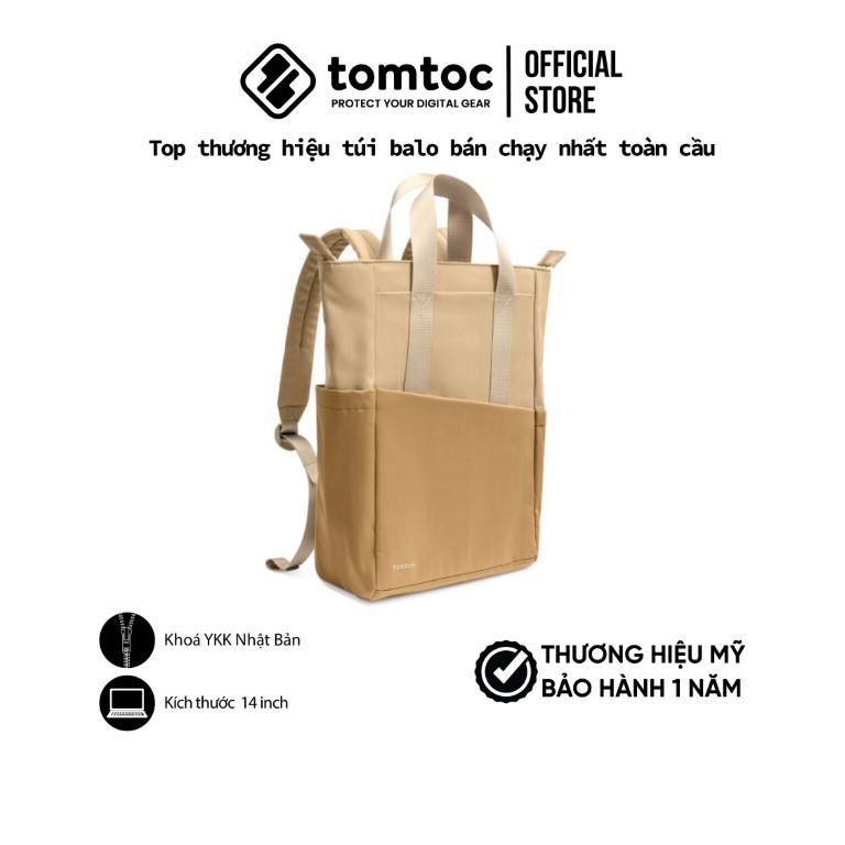 BALO TOMTOC A63-SLASH FLIP 12L LAPTOP 14″ A63 - HÀNG CHÍNH HÃNG