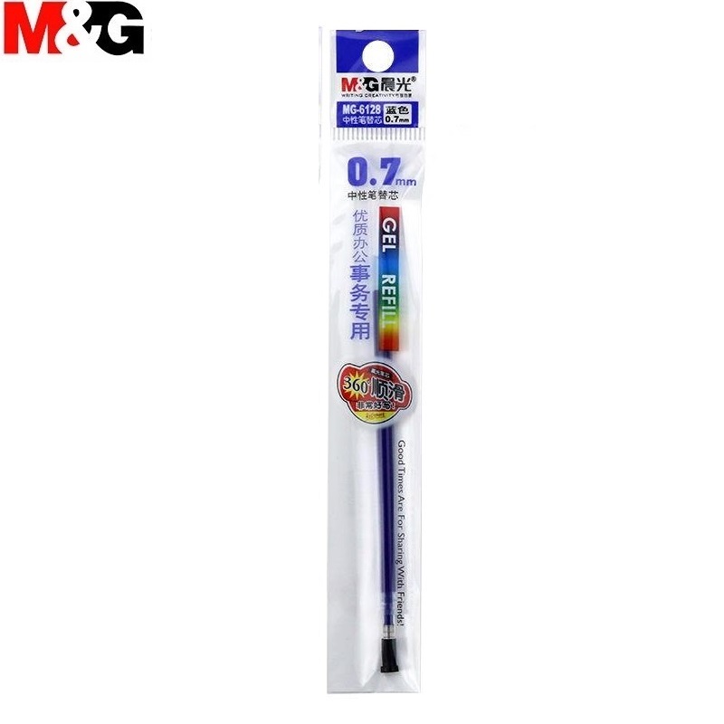 Combo 5 ruột bút nước 0.7mm M&G - 6128 màu xanh