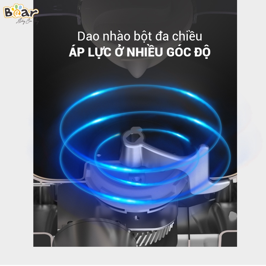 Máy trộn Bột Đa Năng Bear 3,5L Ủ Bột, Nhào Bột, Nhồi Bột Nhanh, Phiên Bản Cao Cấp Công Suất Lớn - HMJ-A35Q2 - Hàng chính hãng