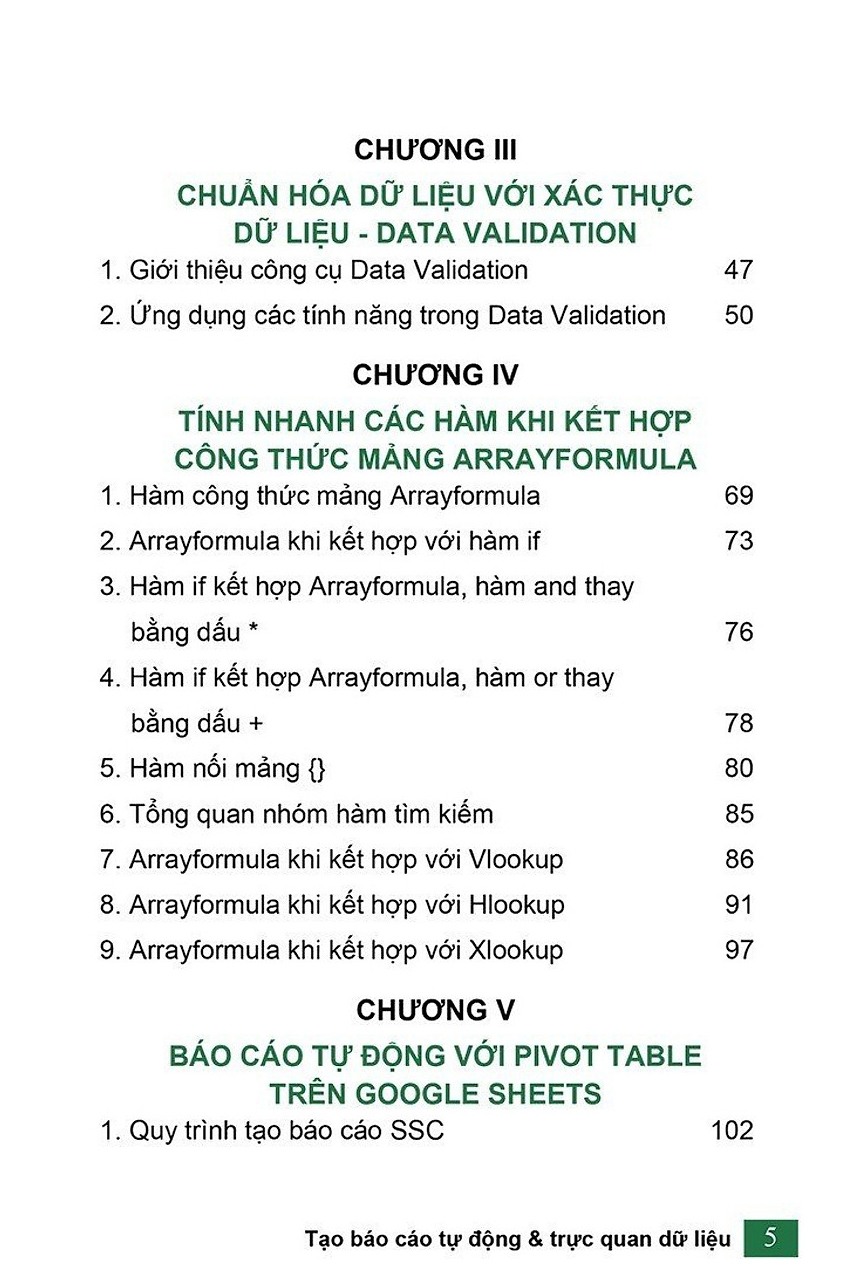 Google Sheet Ứng Dụng Văn Phòng - Tạo Báo Cáo Tự Động Và Trực Quan Dữ Liệu