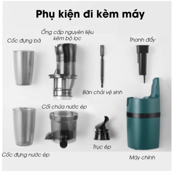 Máy ép chậm hoa quả Mokkom MK-199 - HÀNG NHẬP KHẨU