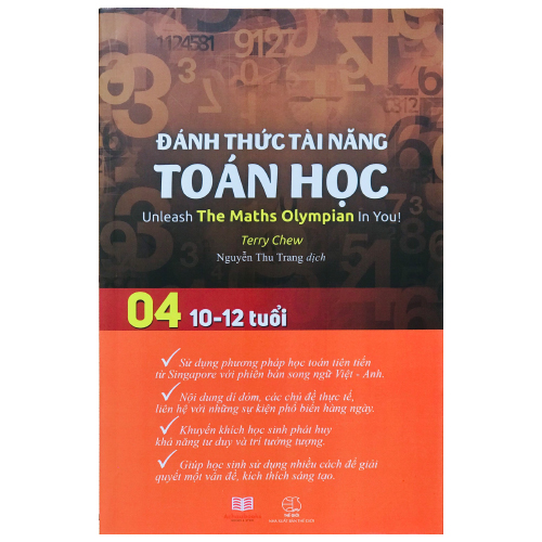 Đánh thức tài năng toán học 4 - Sách toán lớp 4, lớp 5 - GenBooks ( bộ 2 cuốn, 10 - 12 tuổi )