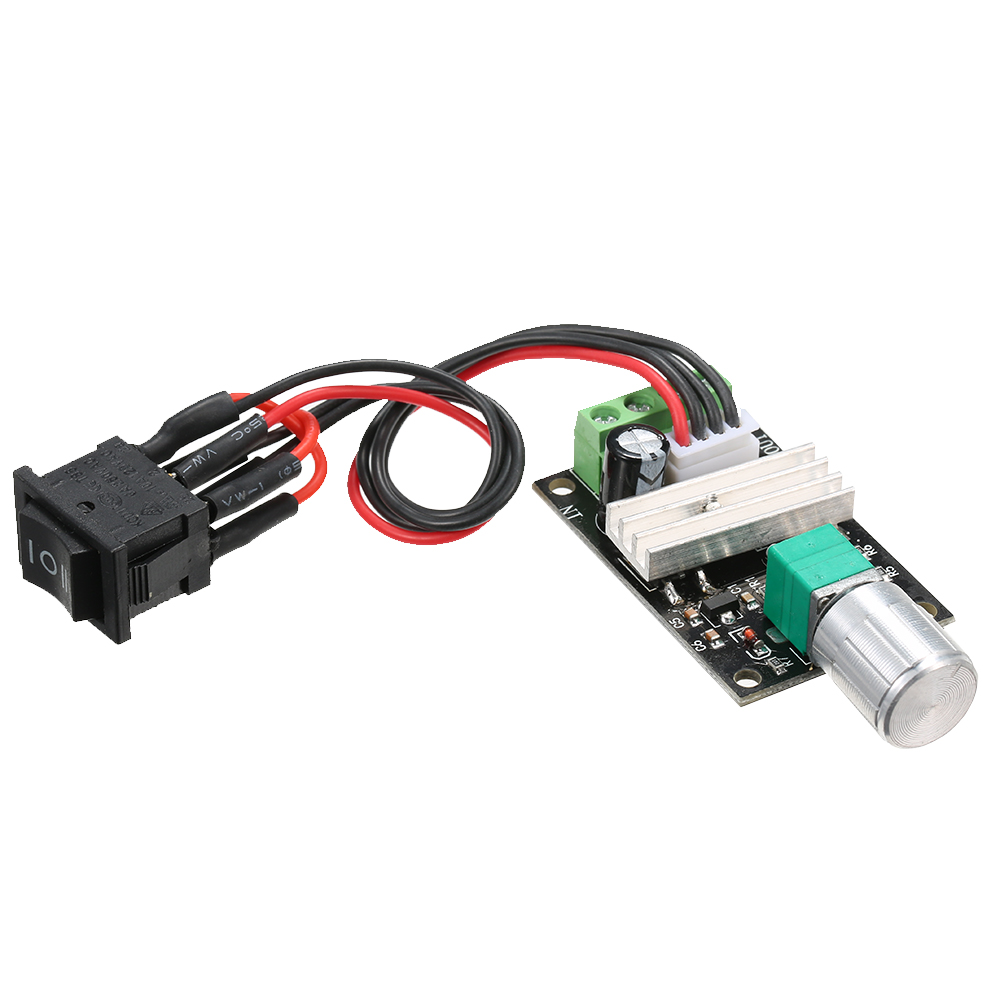 Bộ Điều Khiển Tốc Độ Động Cơ Pwm DC 6v 12v 24v 3a Với Công Tắc Đảo Ngược