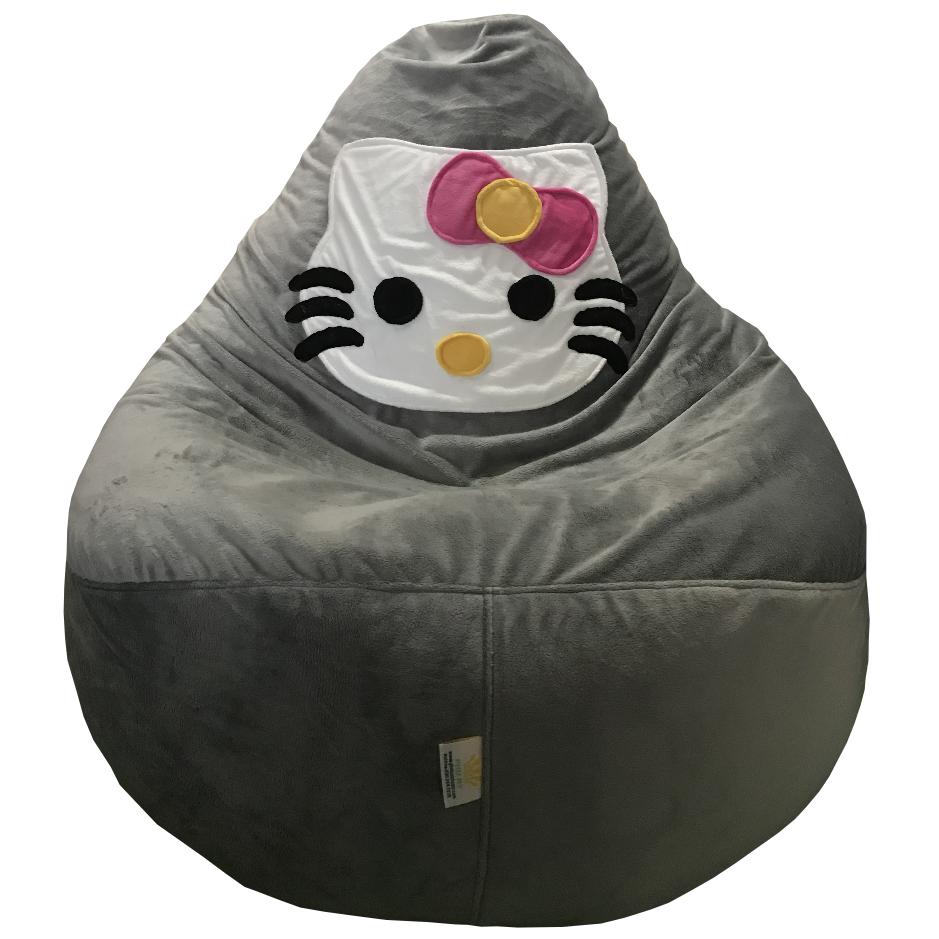 Ghế lười hat xốp Quả lê trang trí Hello Kitty GH-QULE-HKTY