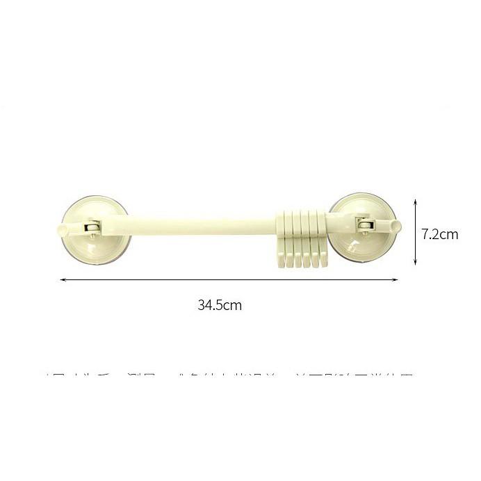 Thanh ngang 6 móc treo đồ nhà tắm hút chân không