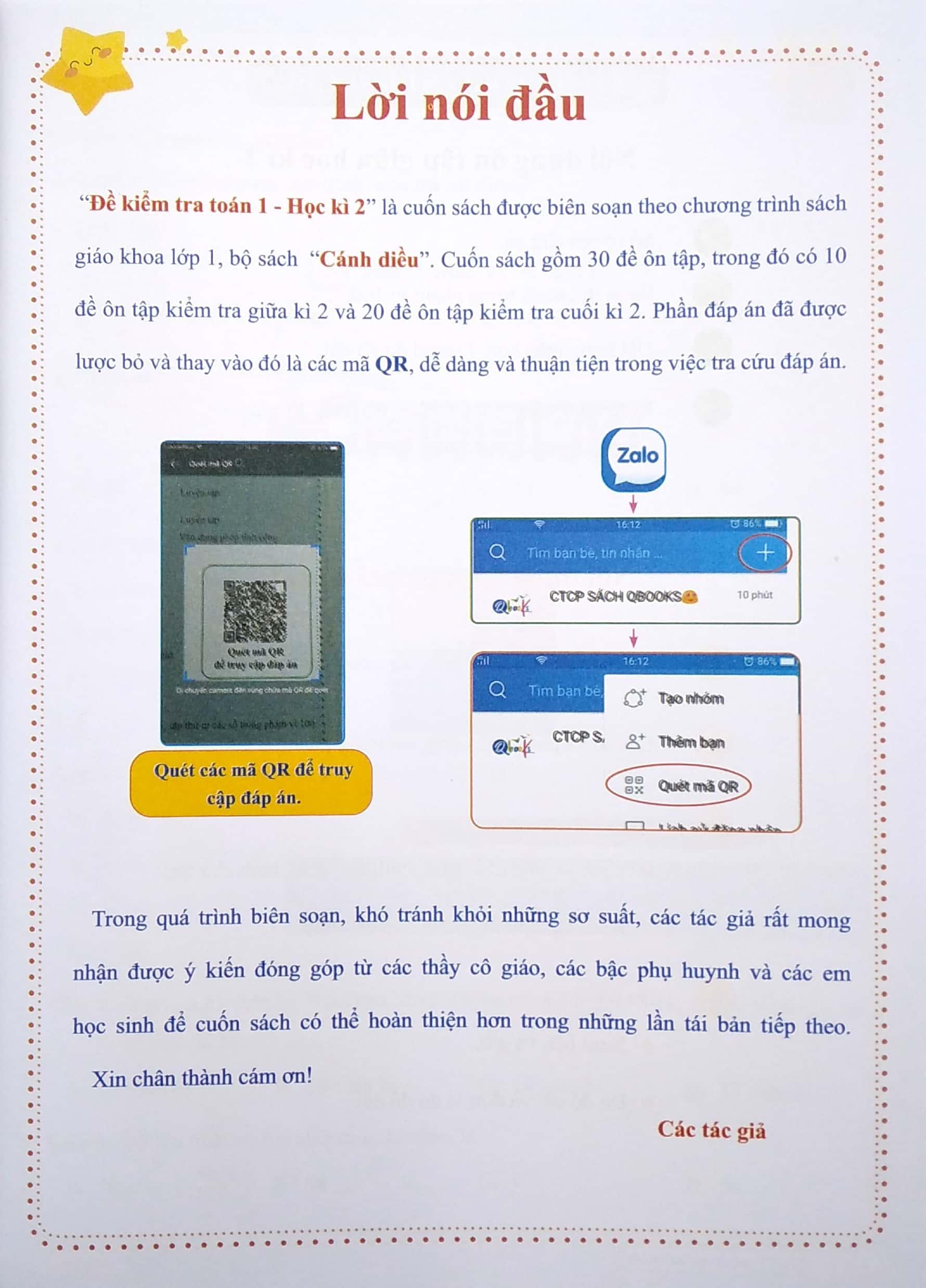 Đề Kiểm Tra Toán Lớp 1 - Học Kì 2