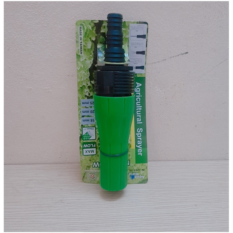 Đầu Phun Tưới - Vòi phun tưới nước Nông Nghiệp Chỉnh Vặn Xoắn Lưu Lượng Lớn, Chất Liệu Nhựa PP - W-3201-10