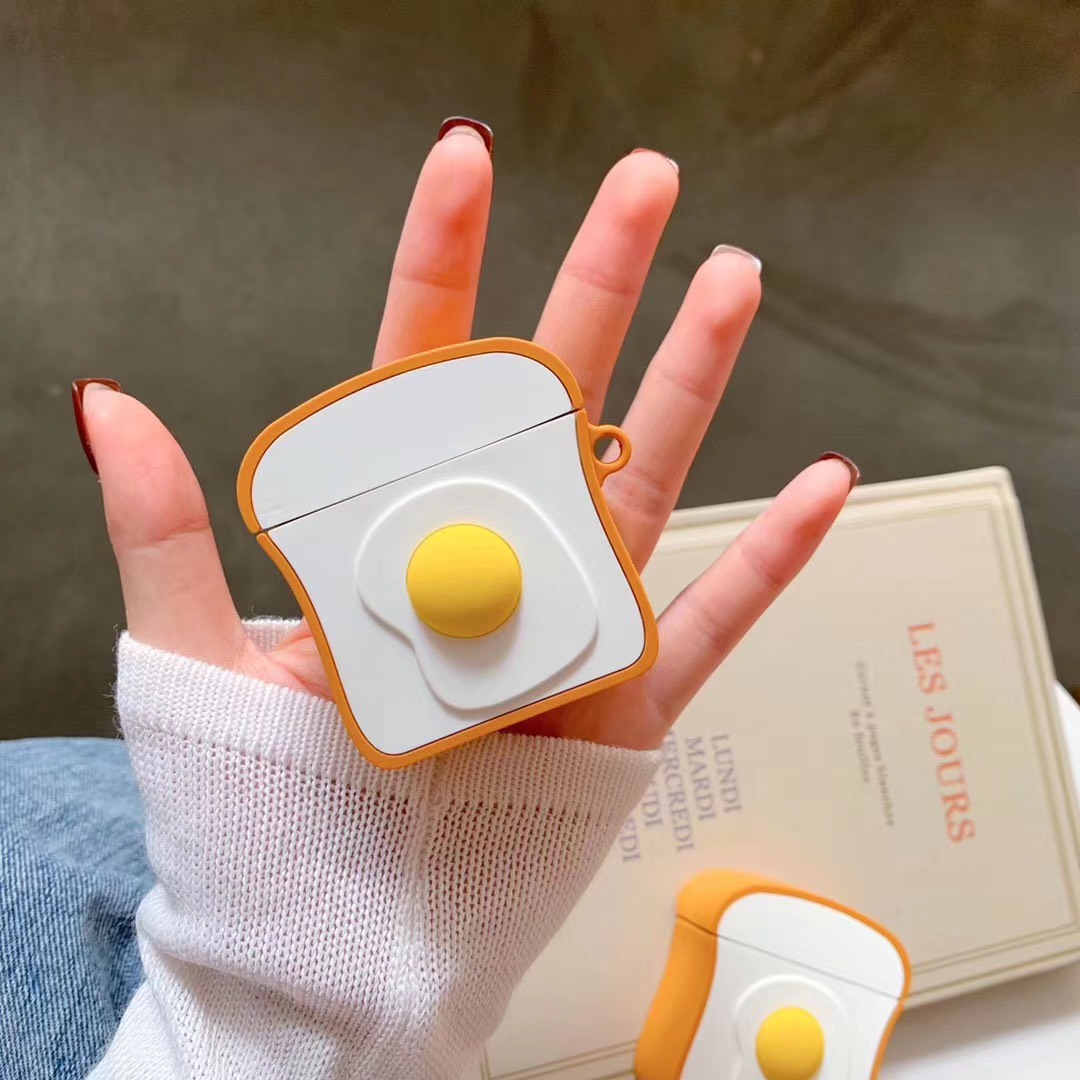 Case Silicon Đựng Dành Cho Airpods Hình Trứng Ốp la