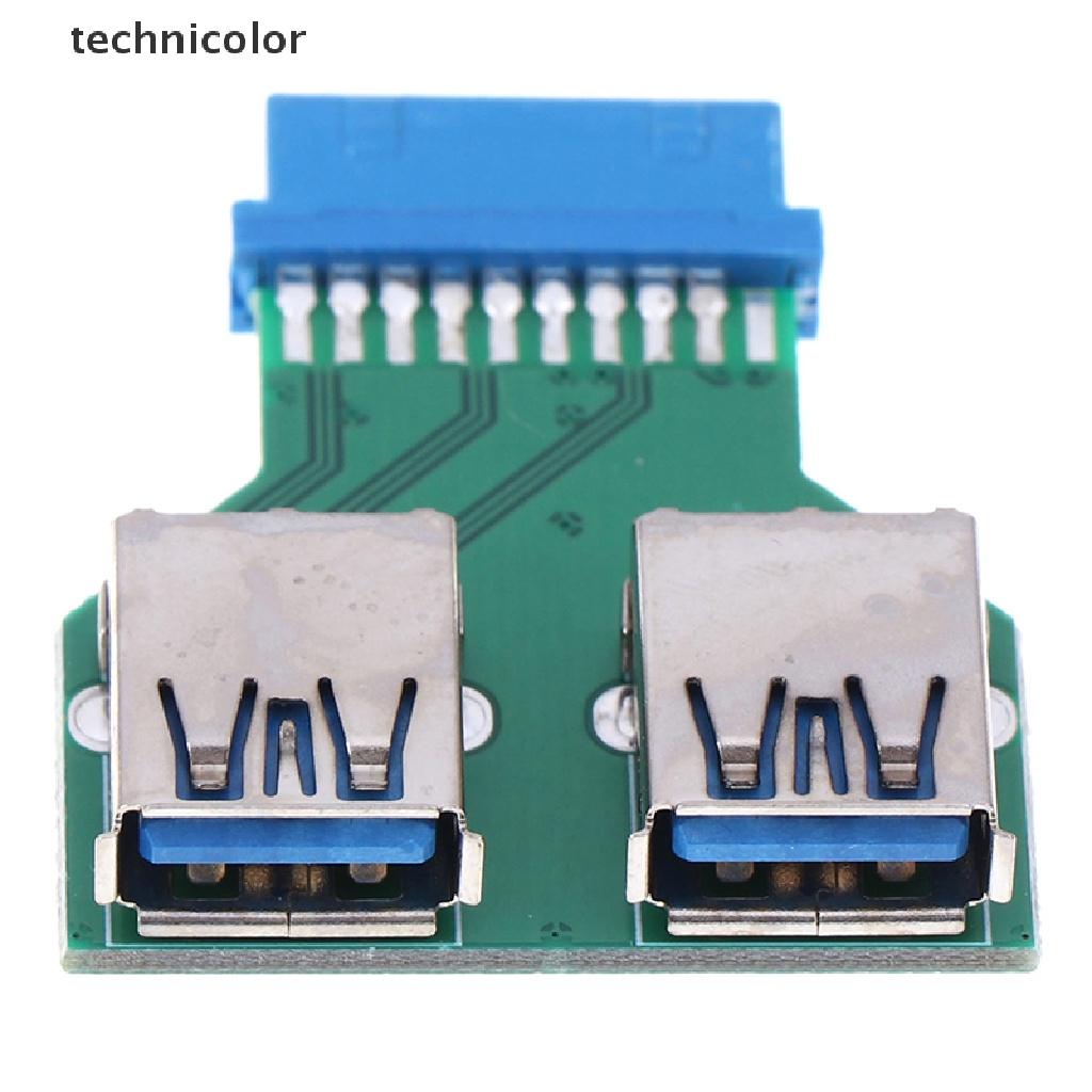Đầu Chuyển Đổi Internal Interboard 2 Cổng Usb 3.0 Female Sang 20 Pin Female