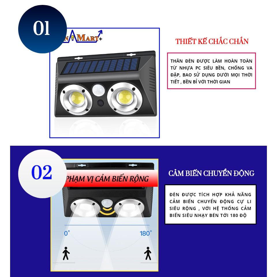 ĐÈN CẢM BIẾN THÔNG MINH TWO LIGHT SỬ DỤNG NĂNG LƯỢNG MẶT TRỜI - Home and Garden