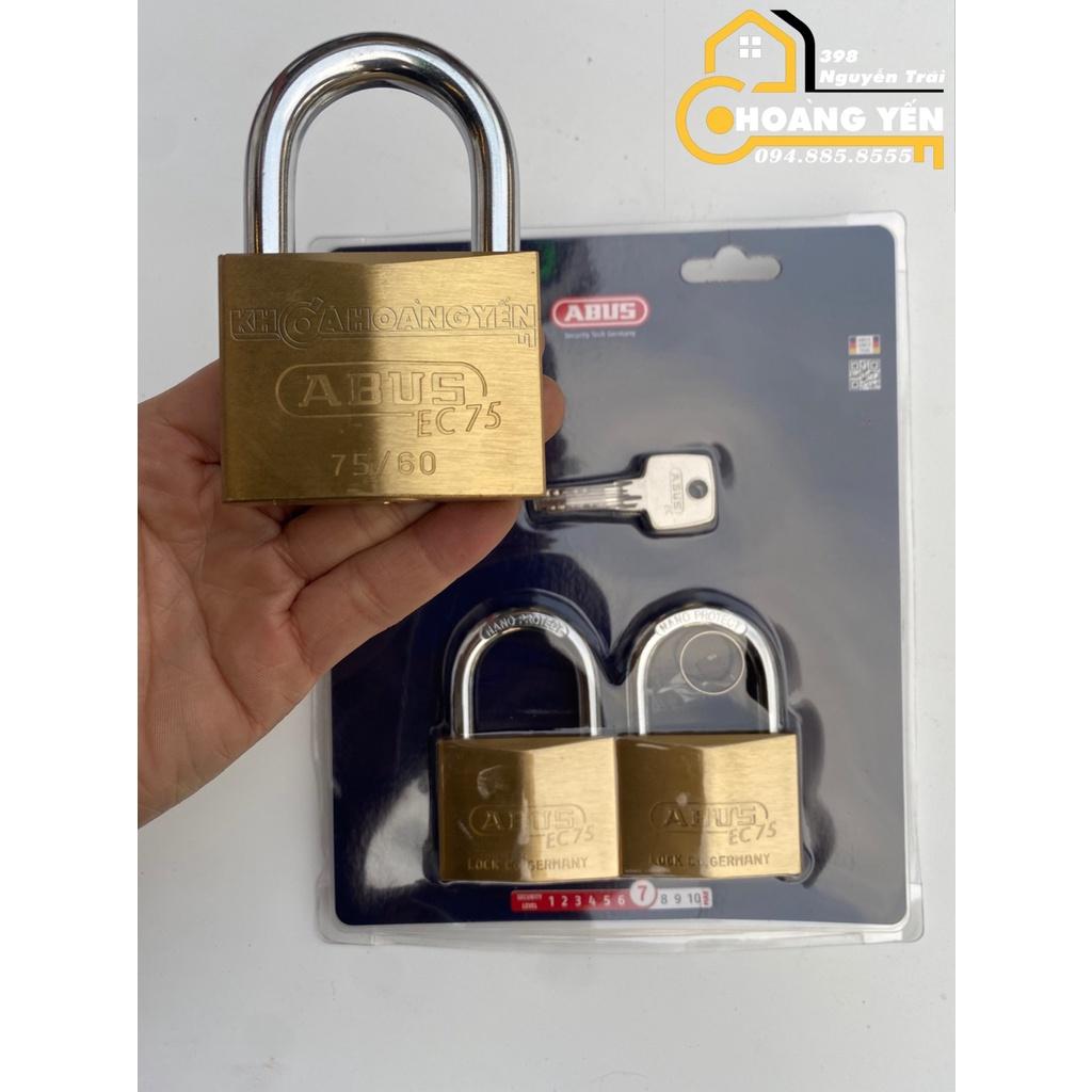Khóa Abus 75/60mm, Bộ 5 ổ khóa mở cùng 1 chìa Masterkey Abus 75/60 MK5