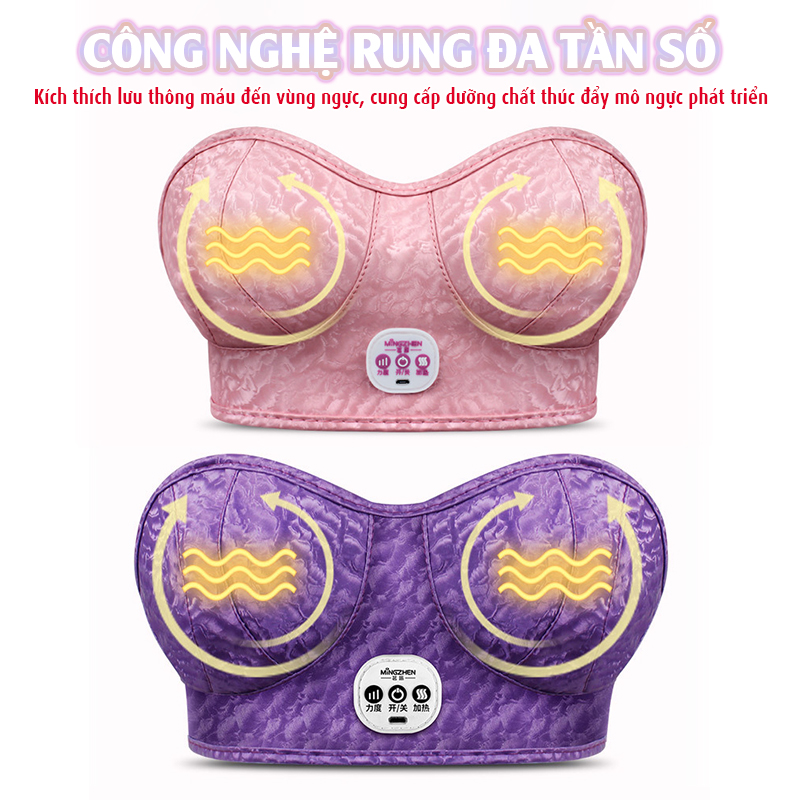 Máy massage ngực Ming Zhen Nikio MZ-AM002 - Tăng size hiệu quả, Nhiệt sưởi ấm kích thích phát triển