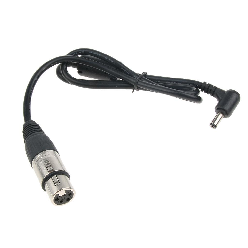 For BMD URSA Mini DC Coupler Battery Power Supply Cable Cord Wire DC-4PXLR