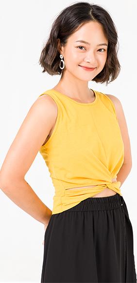 Áo croptop sát nách Lamer V61R20H035-S2700