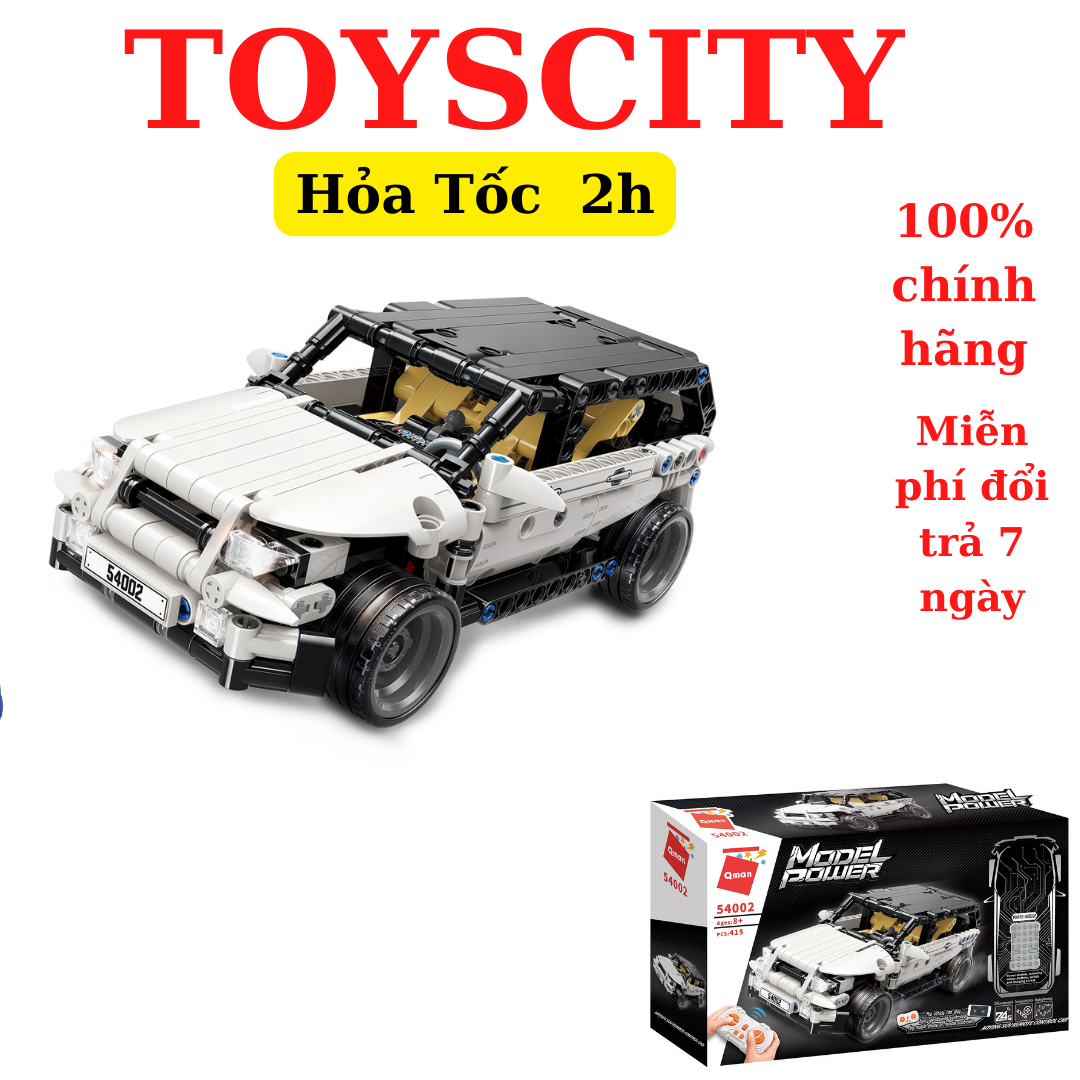 Bộ Đồ Chơi Xếp Hình Lego Technic Qman 54002 Xe Đua Điều Khiển Bằng Remote Hoặc Bằng App Điện Thoại 415 Chi Tiết